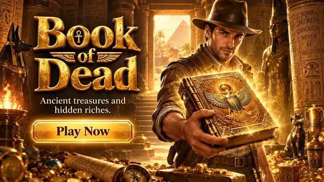 Book of Dead slot banneri