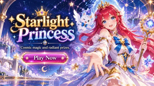 Starlight Princess slot banneri
